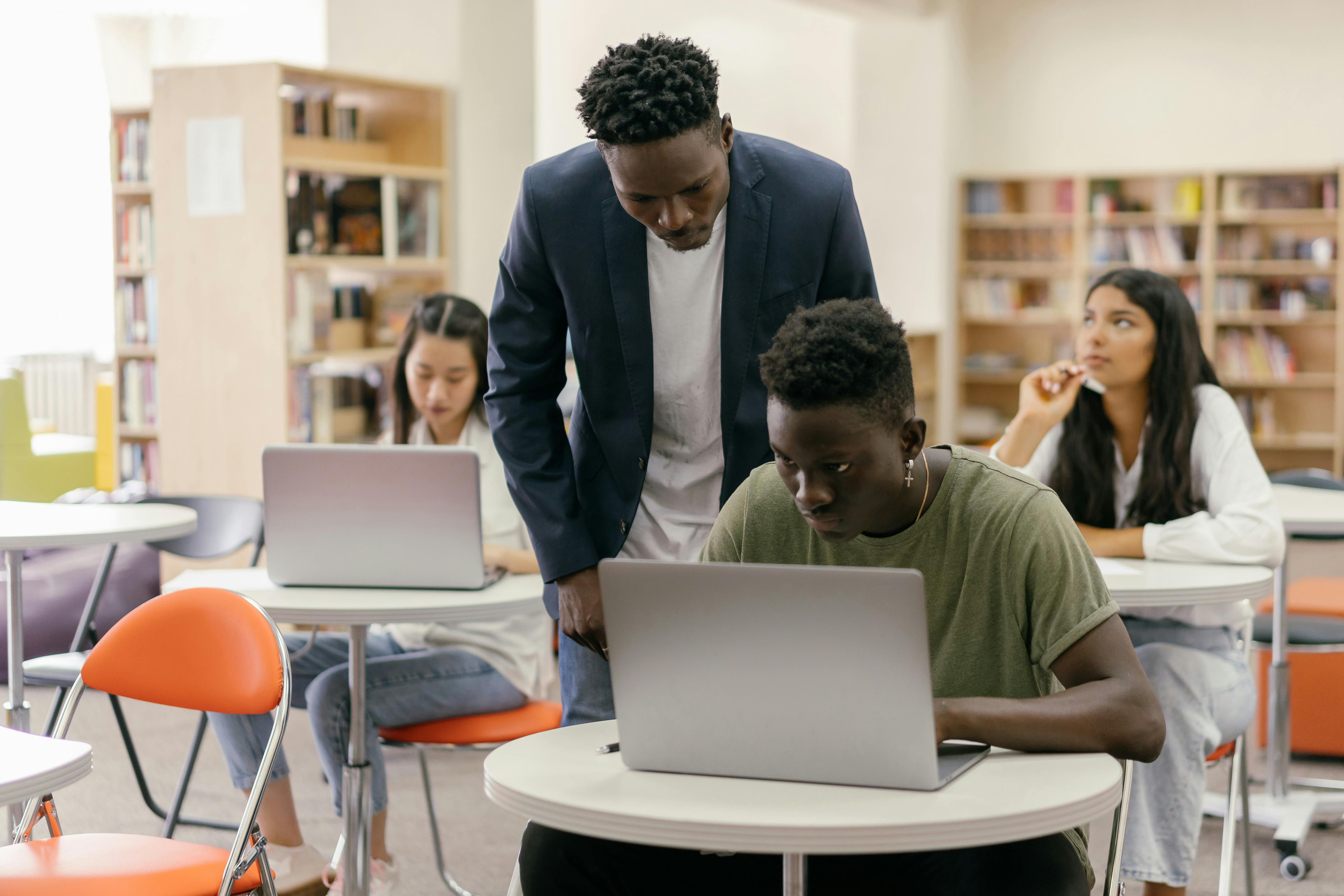 students in class