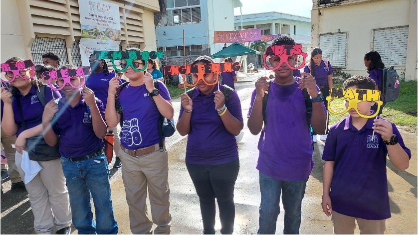 Students celebrating.